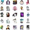 50 Pcs Vinyl Sticker of Ronaldo for Soccer Lovers Waterproof Stickers Bomb for Wall,(Neymar)